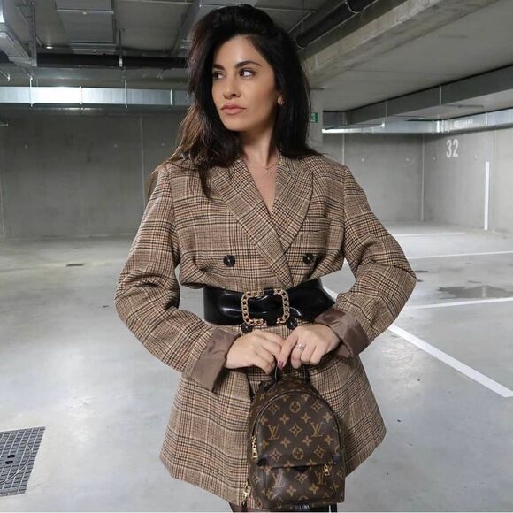 Mango Plaid Jacket Blazer new - Picture 1 of 12